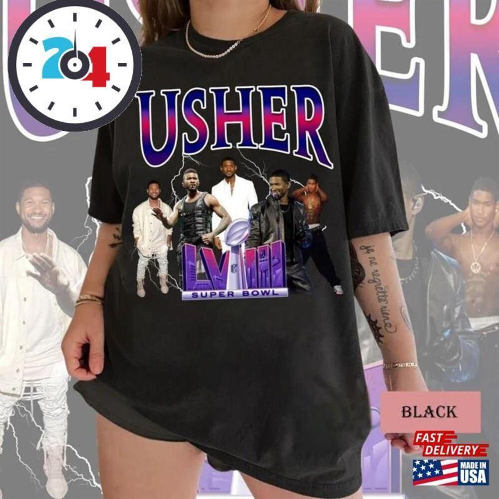 Usher Super Bowl  Halftime Show Shirt 2000S Music Concert  T-Shirt